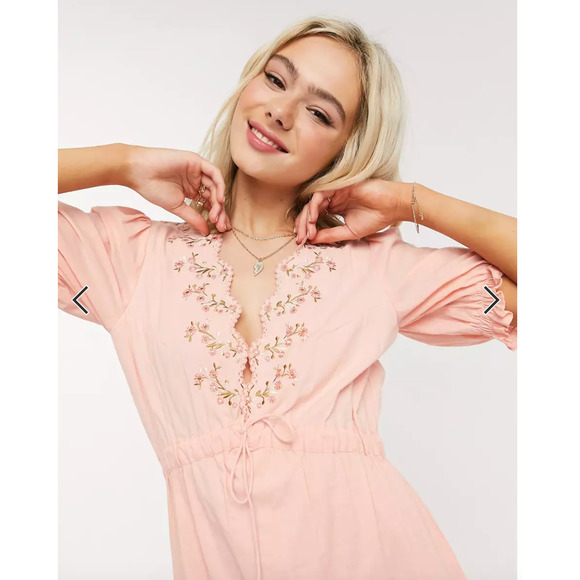 Cleobella hannah midi dress with embroidered in peony - Picture 2 of 7